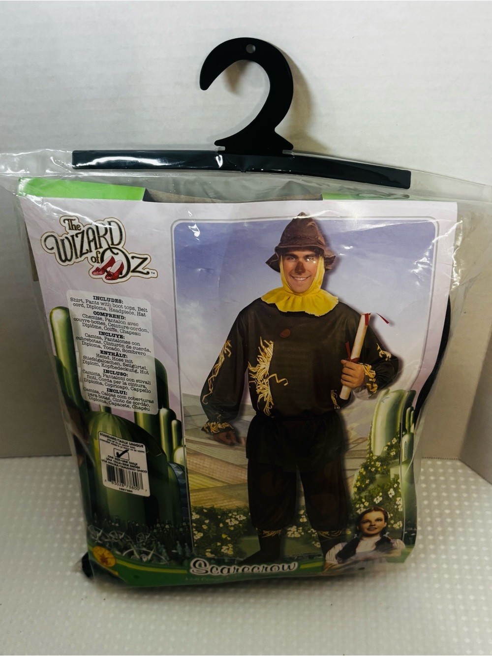 Rubie's Official Wizard of OZ Scarecrow Adult Costume 6 Piece Set New In Package - Picture 2 of 8